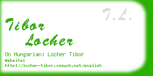 tibor locher business card